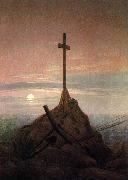 Caspar David Friedrich The Cross Beside The Baltic oil on canvas